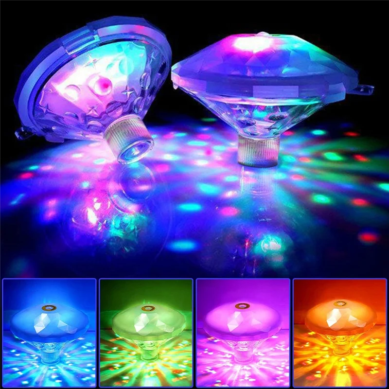 

A07F-Floating Pool Lights - LED Color Changing Swimming Pool Lights,Battery Powered IP68 Waterproof Pool Lights(2PCS)