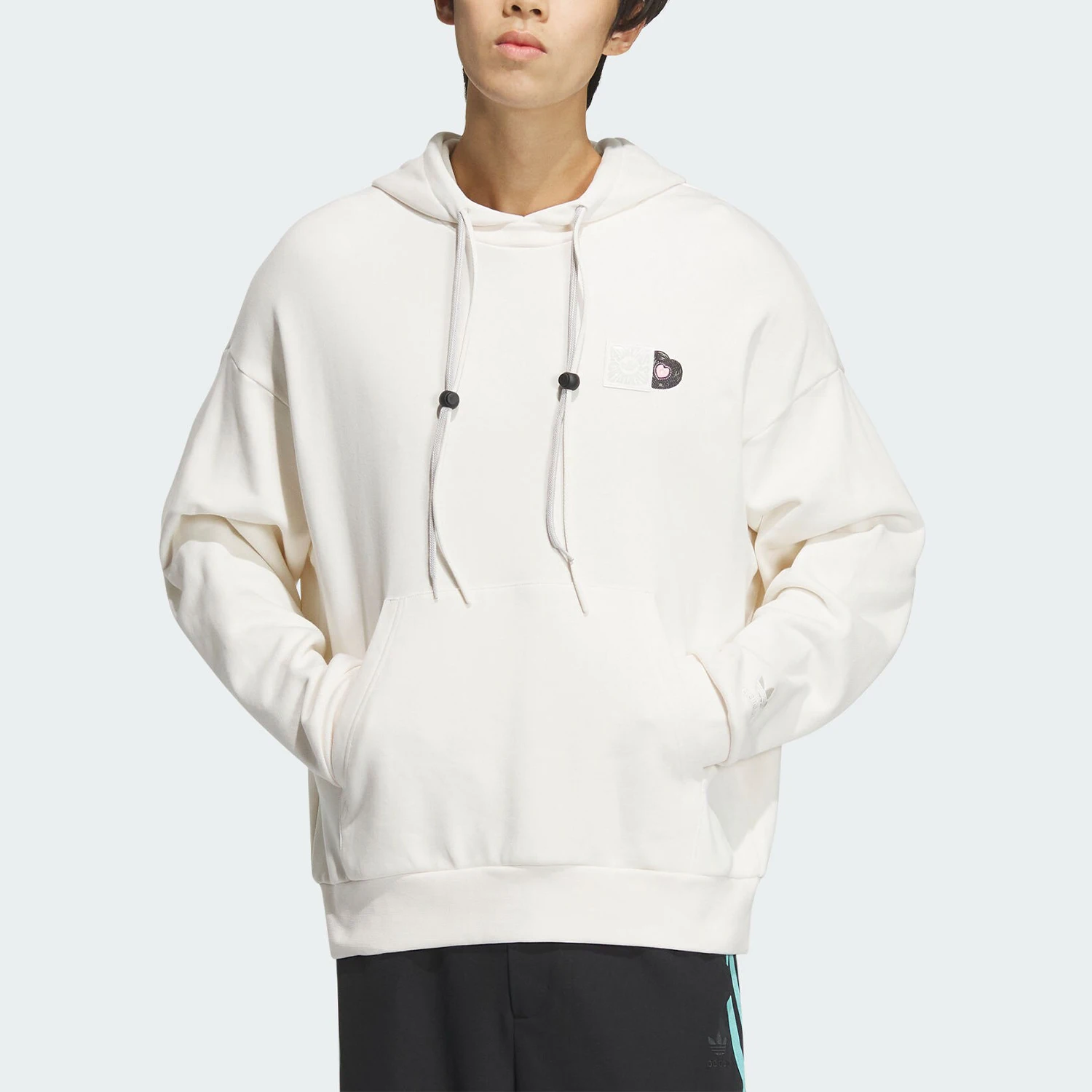 أديداس الرسمية حقيقية ثلاثة المشارب للجنسين محبوك تنفس مقنعين البلوز JE3474