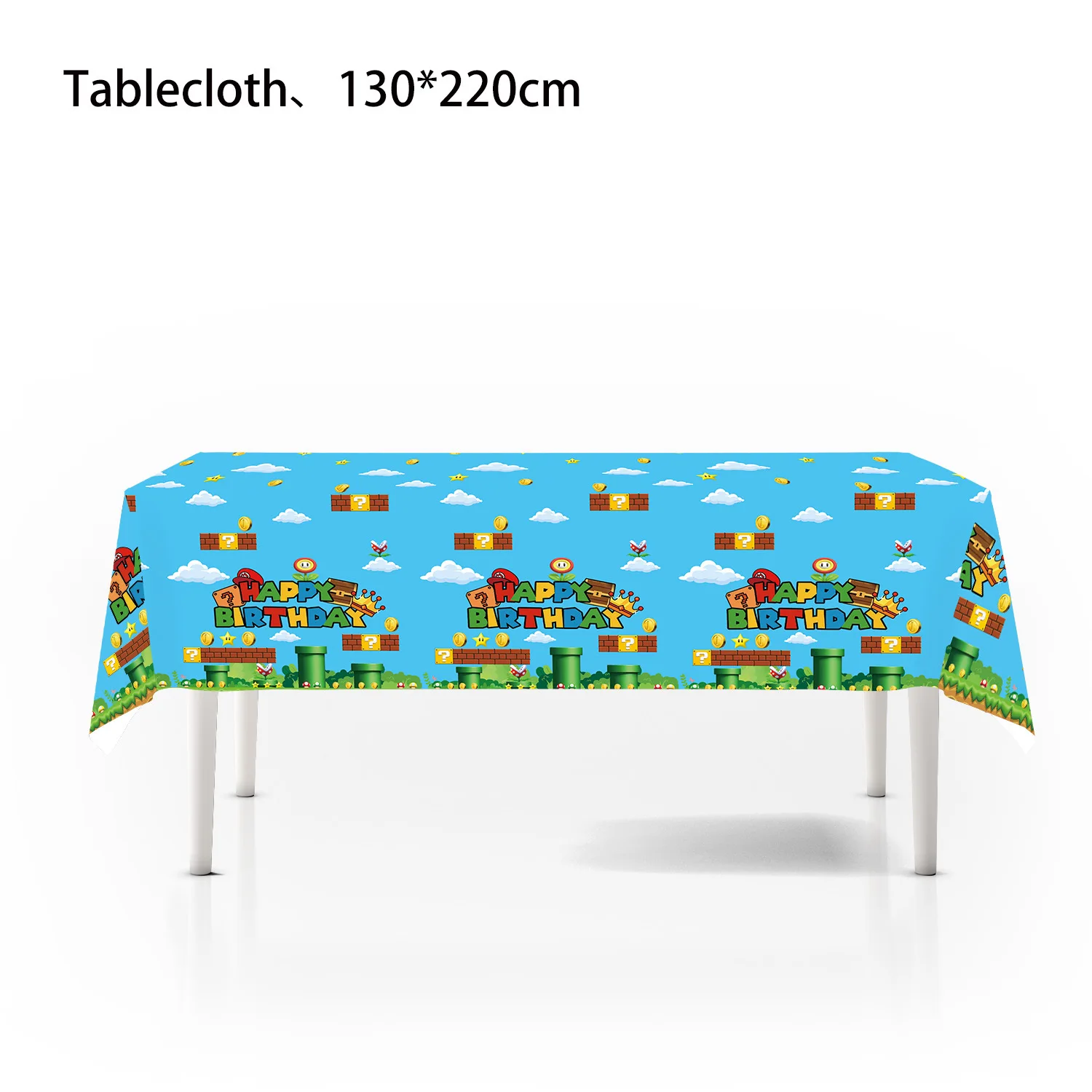 Cartoon Game Super Bros Tablecloth Happy Birthday Decorations Marios Table Cloth Baby Shower Girls Boys Favors Party Supplies