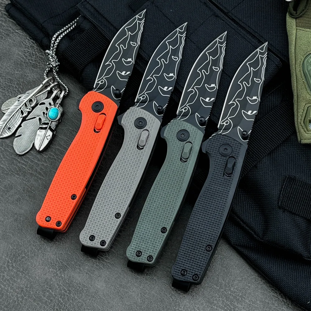 屋外折りたたみナイフ高品質ポータブル釣りキャンプ登山ロック自己防衛狩猟ハンドツールマルチツール EDC
