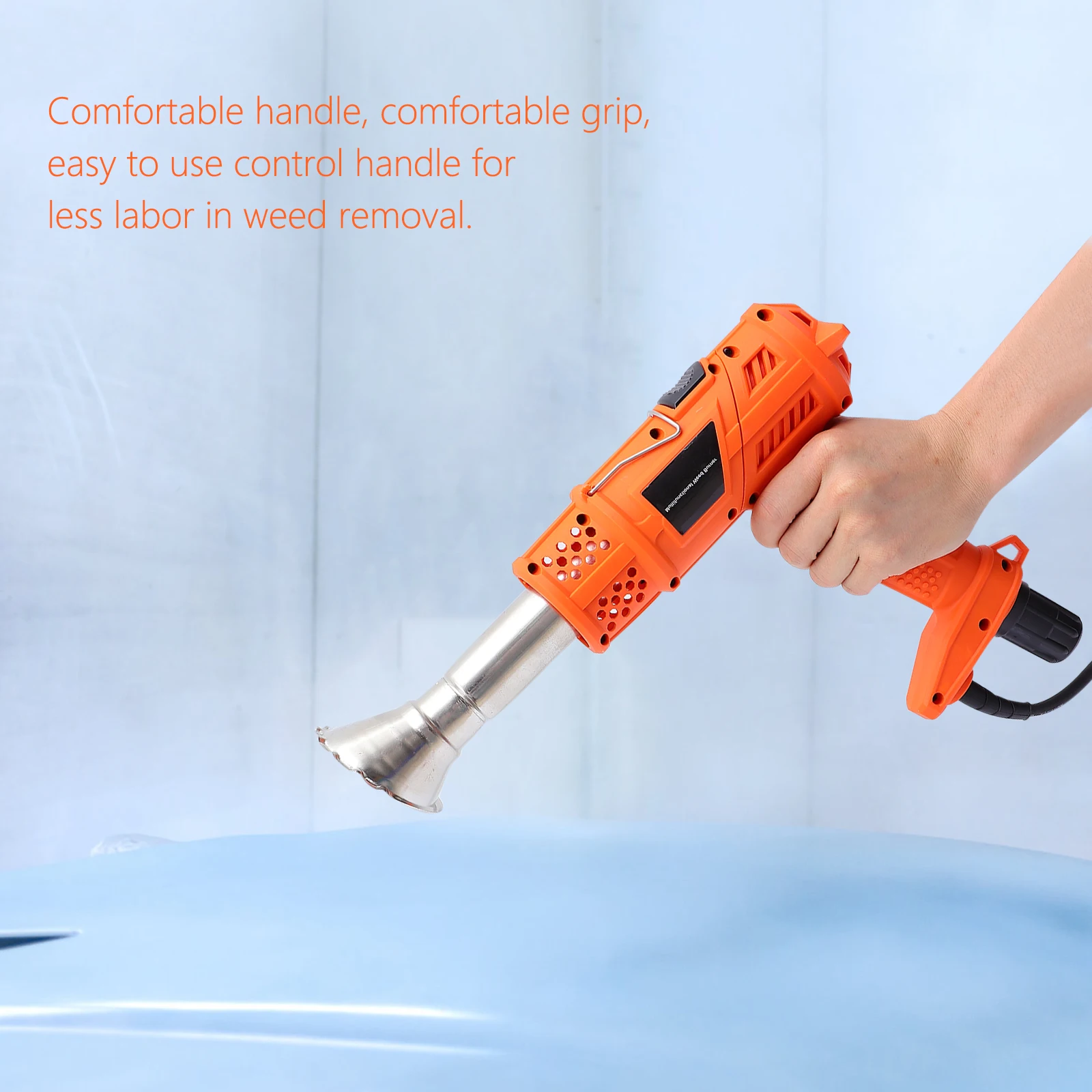 

Electric Thermal Weeder Weed Burner Hot Air Blower Durable Comfortable Handle Gardening Tool For Patio Lawn Garden Yard