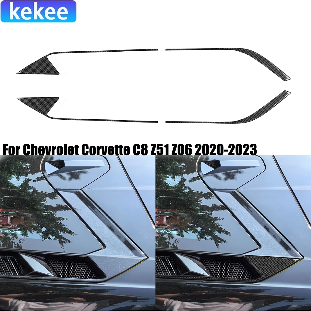 

For Chevrolet Corvette C8 Z51 Z06 2020-2025 Carbon Fiber Roof Engine Air Intake Car Accessories Exterior Cover Sticker Auto Trim