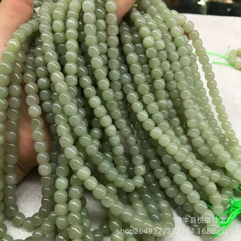 Hetian , Qinghai Material,*8Mm, Old-Style , 108 Buddhist Prayer, Jade Accessories, Loose Beads