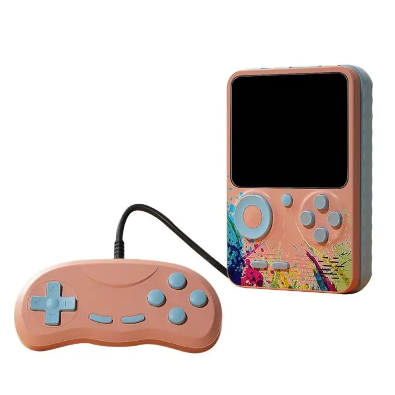 203A 500 in 1 Retro Game Console with 3In Screen 500 Classical Game Built In 1000mAH Rechargeable Battery Handheld Gamepad