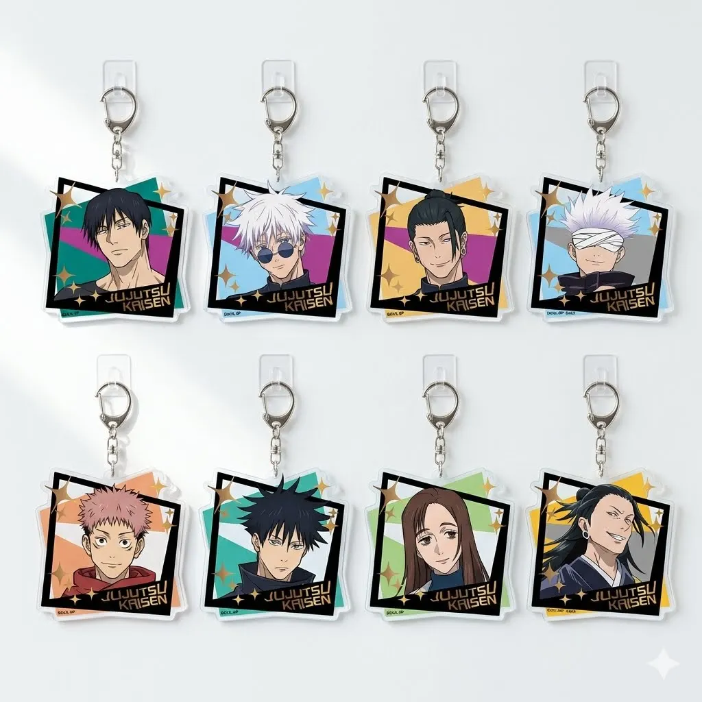 Porte-clés en acrylique Jujutsu Kaisen, bijoux pour fans, produits liés à l'anime, créativité culturelle, breloques de sac, souvenir, cadeau pour amis