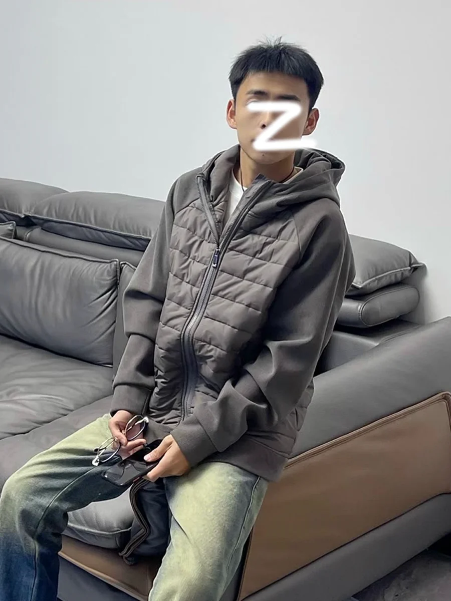 

Winter New Sle Men's Cotton Jaet Hooded Lightweight Casual Matching Couple's Thin Cotton Coat Faionable Brand