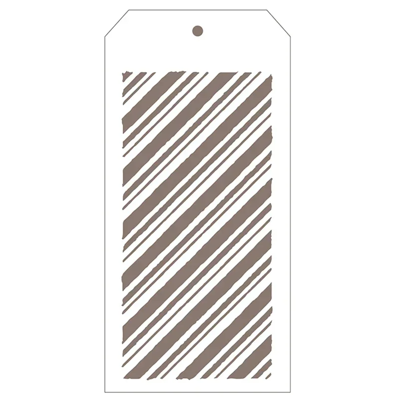 Новая этикетка в диагональную полоску, пластиковый трафарет для изготовления альбомов «сделай сам», фон для скрапбукинга, без металлических штампов для резки 2024