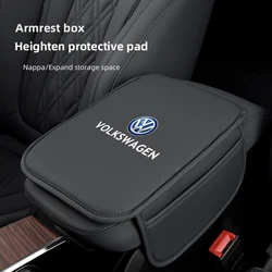 Auto Armlehne Matte Mittel konsole Leders chutz kissen für Volkswagen T-ROC gti r tiguan arteon scirocco lavida tharu r-line