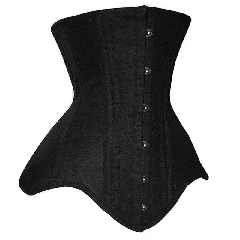 ผู้หญิงเซ็กซี่รัดตัว Bustiers Top Gothic Slimming Corset ลําตัวยาวกระดูกเหล็ก Underbust Curve Shaper Body Shapewear Plus ขนาด