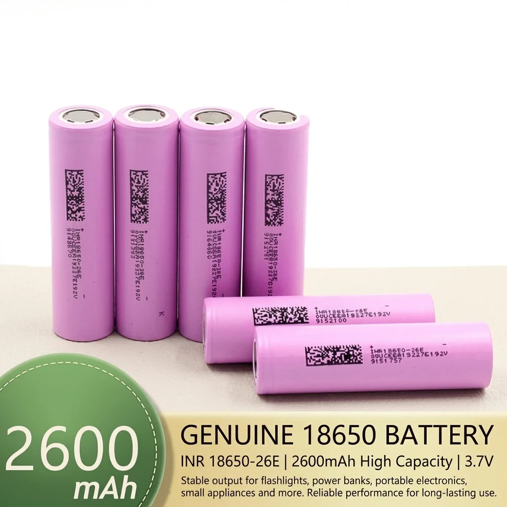 PURFIELD Original 18650 Lithium Battery 2600mAh 5C 3.7V Rechargeable Power Battery For DIY Power Bank Electrical Tools Device