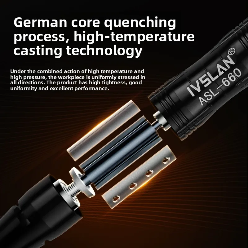 Ivslan German Imported Small Industrial-Grade High-Speed Pneumatic Mold Polishing and Grinding Machine Grinding Head Air Grinding Pen