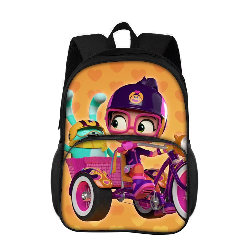 Abby Hatcher Round Front Bag Backpack New Cartoon Print Student Boys and Girls Best Birthday Gift for School
