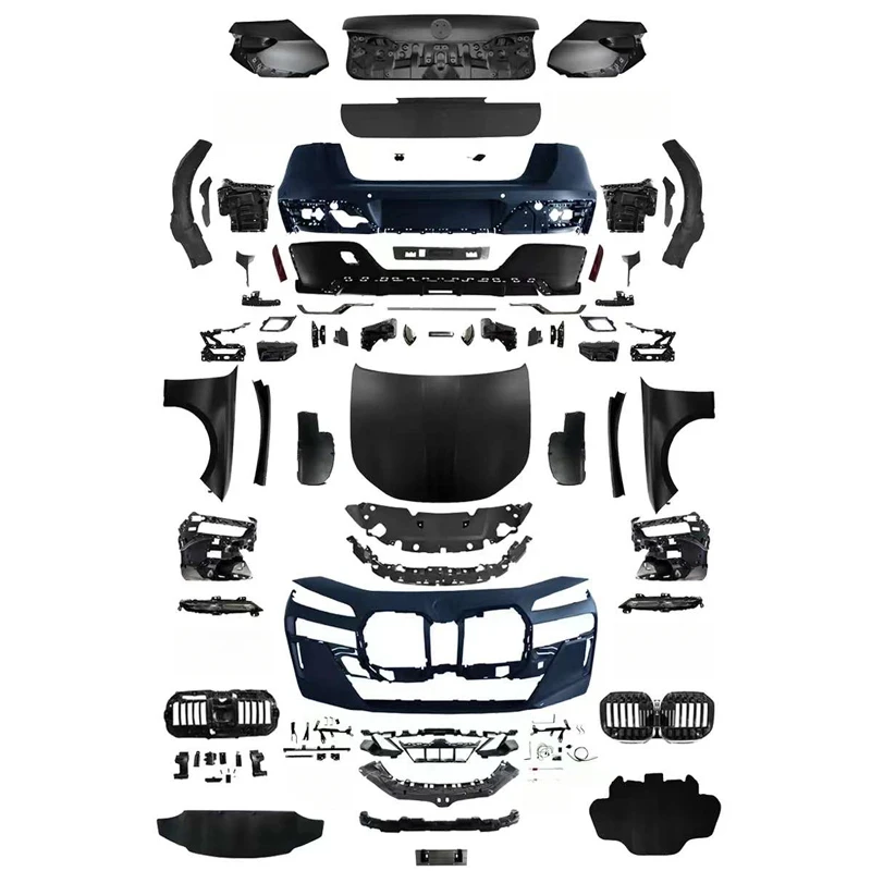 2008-2012 Convert to 2024 7 Series Car Accessories Front Bumper Hood Bodykit for  F02 Upgrade to G70 Body Kit