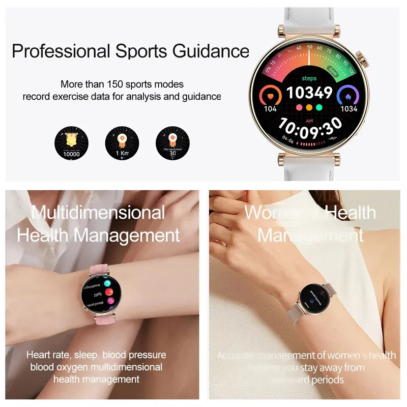 2024 NFC Smart Watch For Women Bluetooth Call Smartwatch Music Playback Support Recording IP68 Waterproof Watches Sport Fitness