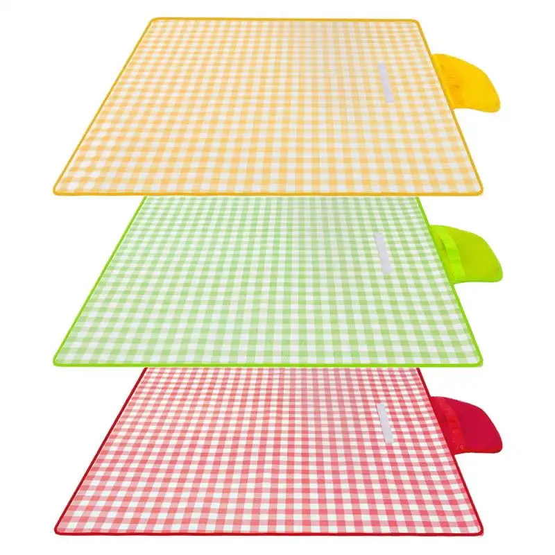 

Picnic Blanket Foldable Lightweight Sand Mat Large Camping Sand Pad for Garden Sandproof Playtime Blanket for Outside Picnic