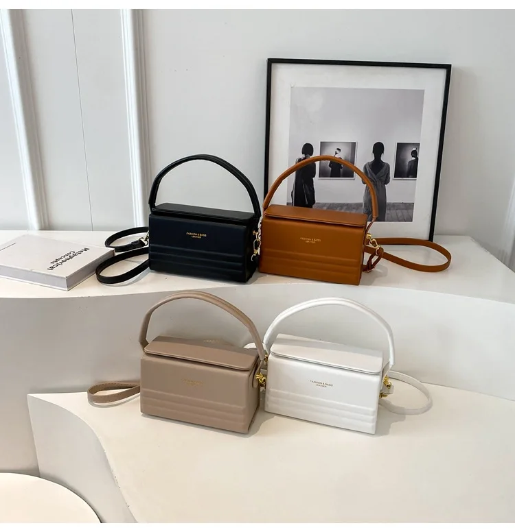 

2025 New High-end Box Bag Women Minimalist Niche Stylish Shoulder Trendy Crossbody Fashion Purse