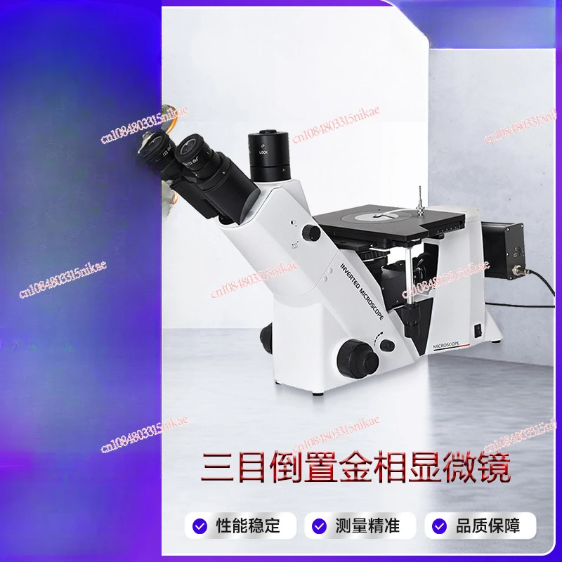 Microscope Three eyes inverted microscope is equipped with welding depth tissue structure analyzer