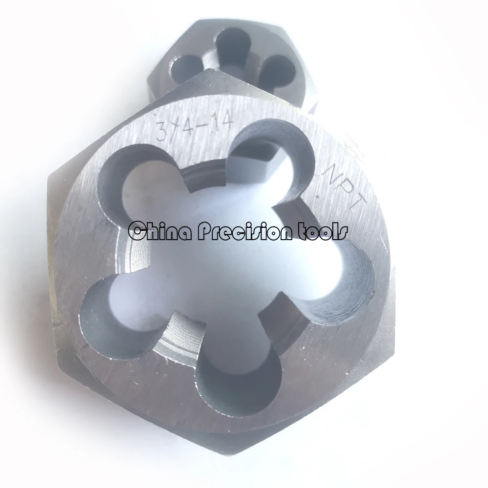 American tapered Pipe Thread Hexagonal die nut Right hand Hexagon Dies nuts NPT 1/16 1/4 1/8 3/8 1/2 3/4 NPT1/4 NPT3/8 NPT1/2