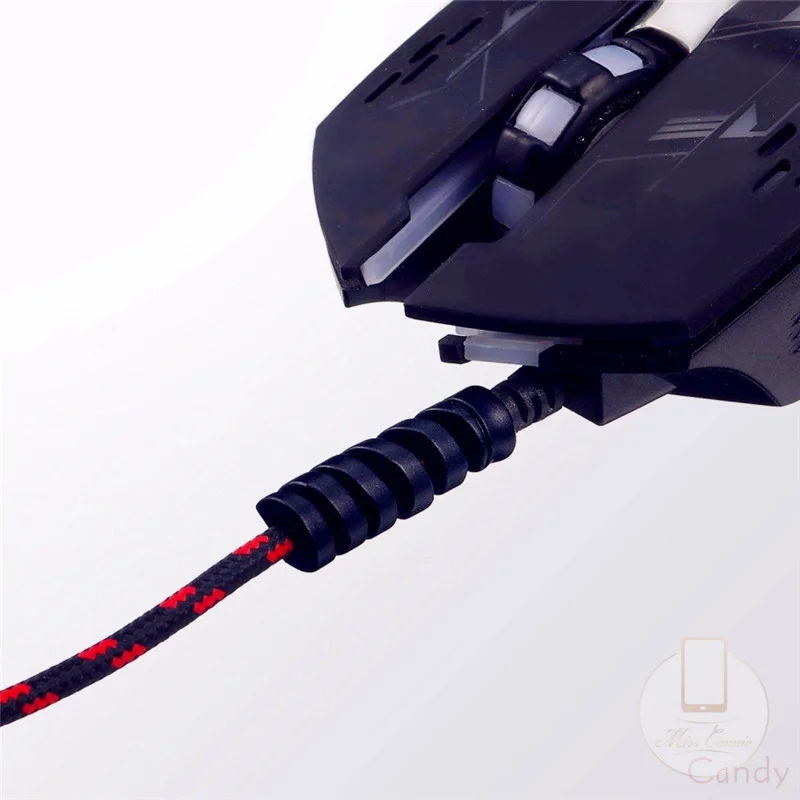 Universal Silicone Cable Protector Data Cord Spiral Winder Wire Line Cable Organizer for Charge Cable Protective Case Cover