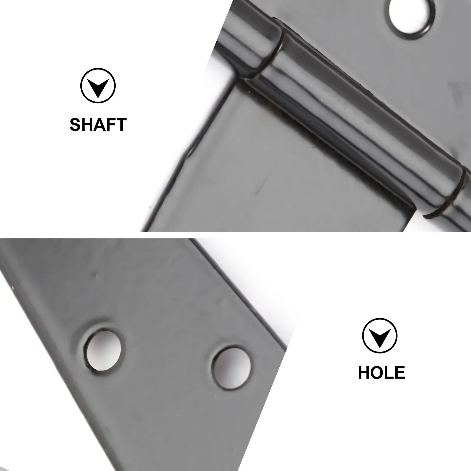 

6Pcs T Shape Hinges Rustproof Heavy Duty Iron Shed Gate Door Hinges 5 Inches Galvanized Furniture Hardware Gate Hinge