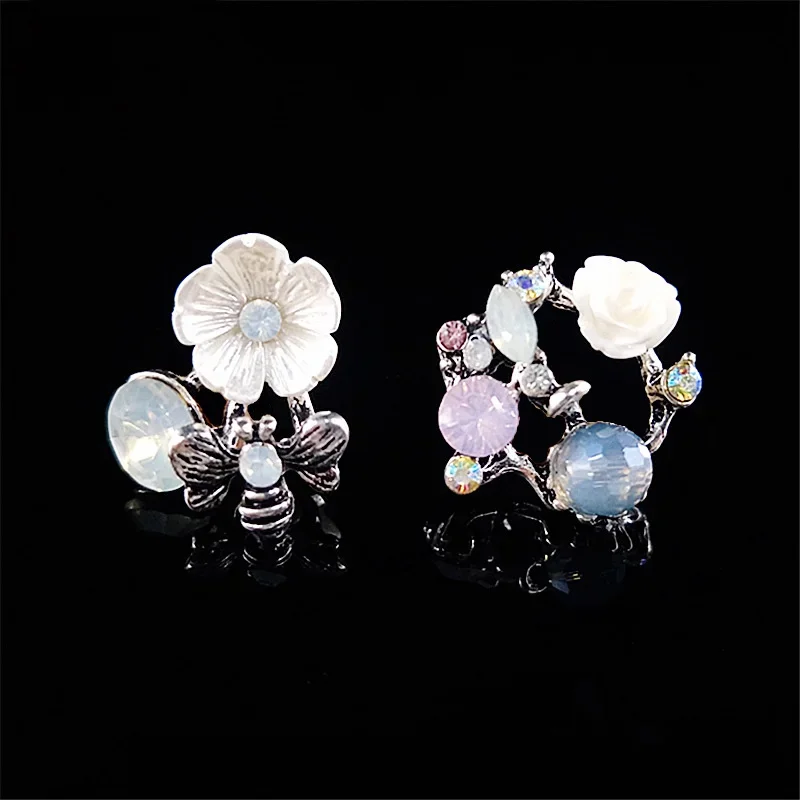 

Дерево 100 шт., отделка и украшения для шитья пчелы со стразами, пряжки для рукоделия, пуговицы из смолы с цветами для свадьбы, аксессуары для волос «сделай сам»