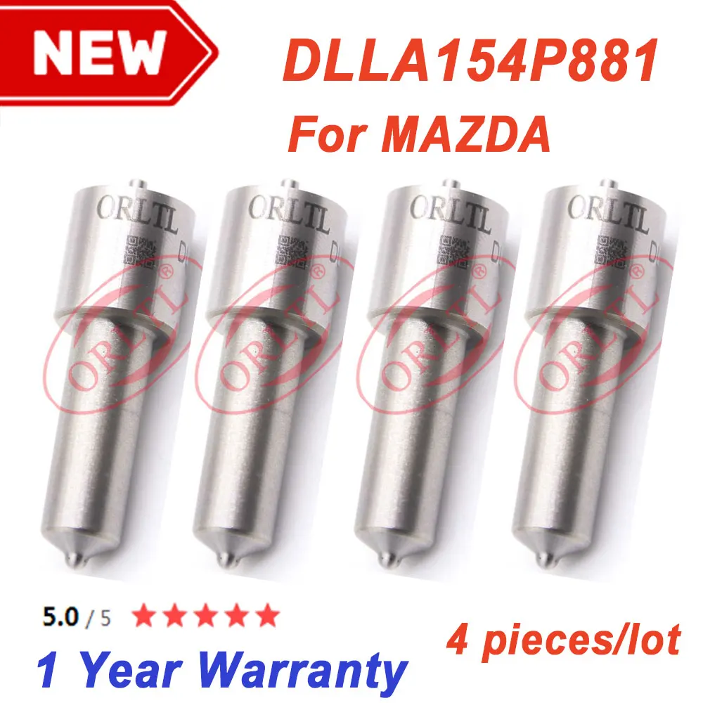 

4pcs New Nozzle DLLA154P881 Diesel Sprayer DLLA 154 P 881 Common Rail Nozzle DLLA 154P881 For Denso 095000-5780 095000-6290