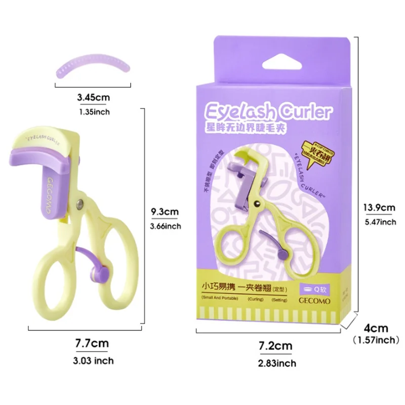 Picture 6: New Eyelash Curler Fashion Borderless Eyelash Curler Wide Angle Toothed Comb Curling Eyelashes Lasting Upturned Eyelash Curler