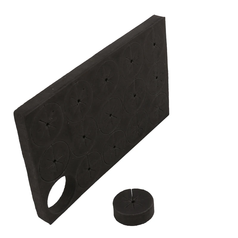 ABUL-60Pcs Garden Clone Collars Neoprene Inserts Sponge Block For 2 Inch Net Pots Hydroponics Systems And Cloning Machines