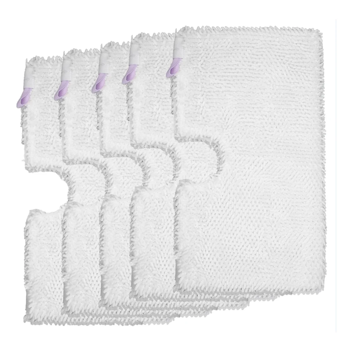 5 Pack Microfiber Steam Pocket Mop Pads Compatible for Rectangle Mop S3500 Series S3501 S3601 S3550