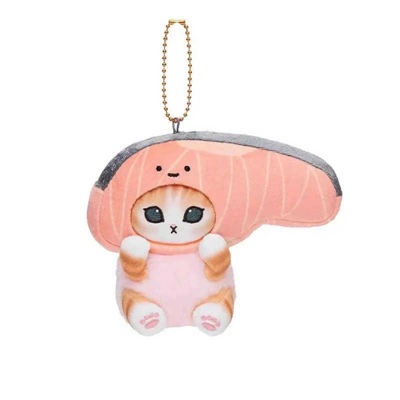 Schattige Mofusand haai knuffels in Japanse stijl, kawaii sleutelhanger, cartoon rugzak, kleine decoratieve hanger