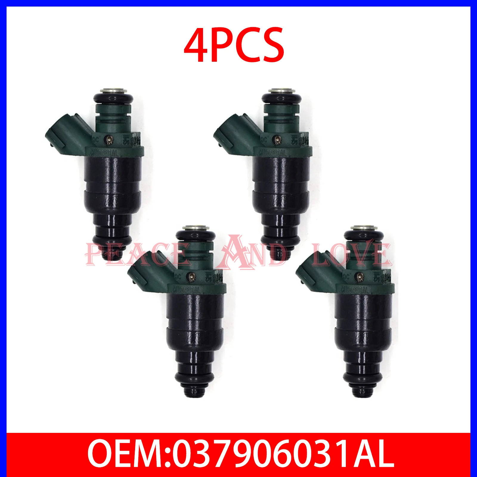 

4 шт. топливных форсунок 037906031AL для Seat Toledo, VW MK4, Bora, Jetta, Coccinelle, Golf MK4, Beetle, Audi A3 1.6