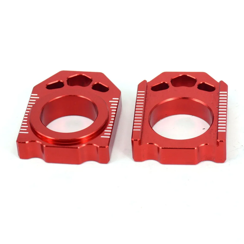 For HONDA CR125R CR250R CRF 250R 250RX 250X 450R 450X 450L 450RL Motorcycle Accessorie Axle Block 1 Pair Rear Chain Adjuster CNC