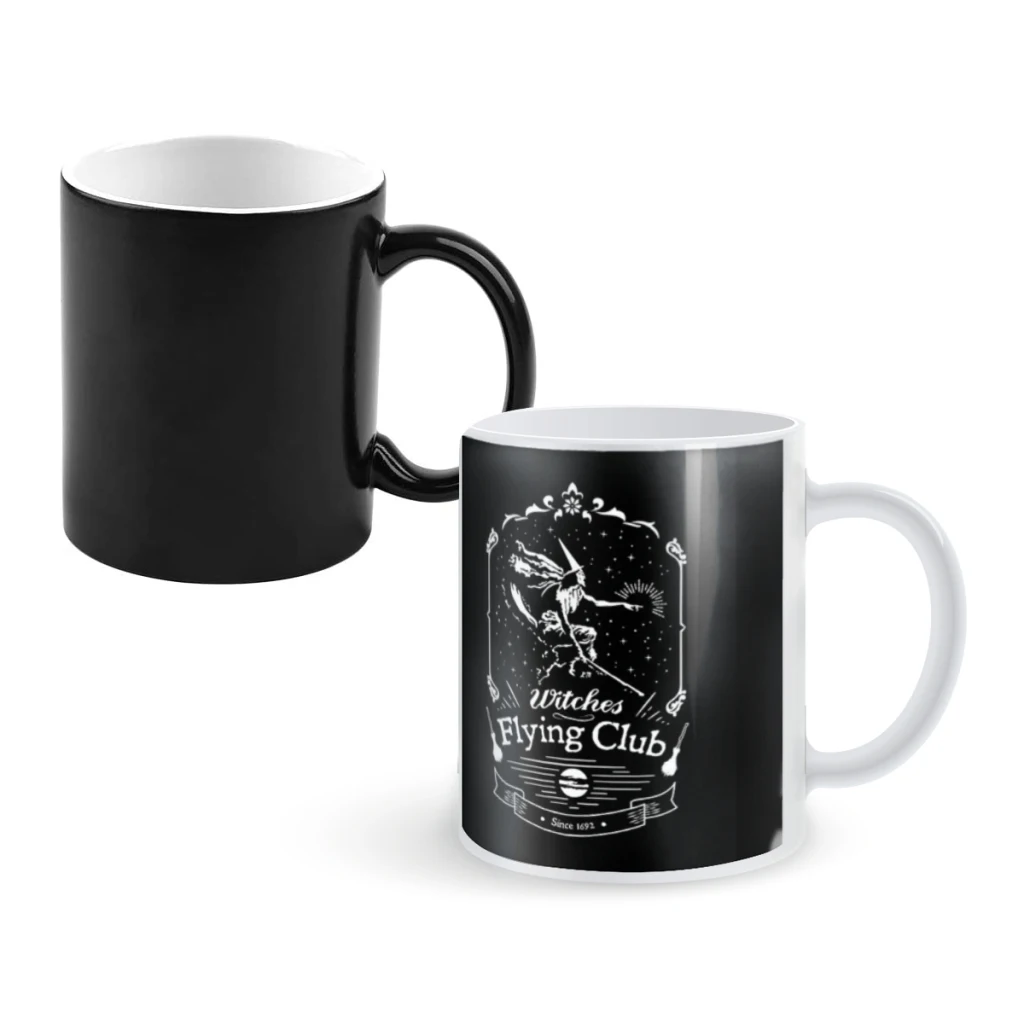 

Witches Flying ClubCoffee Mugs And Mug Creative Color Change Tea Cup Ceramic Milk Cups Novelty Gifts