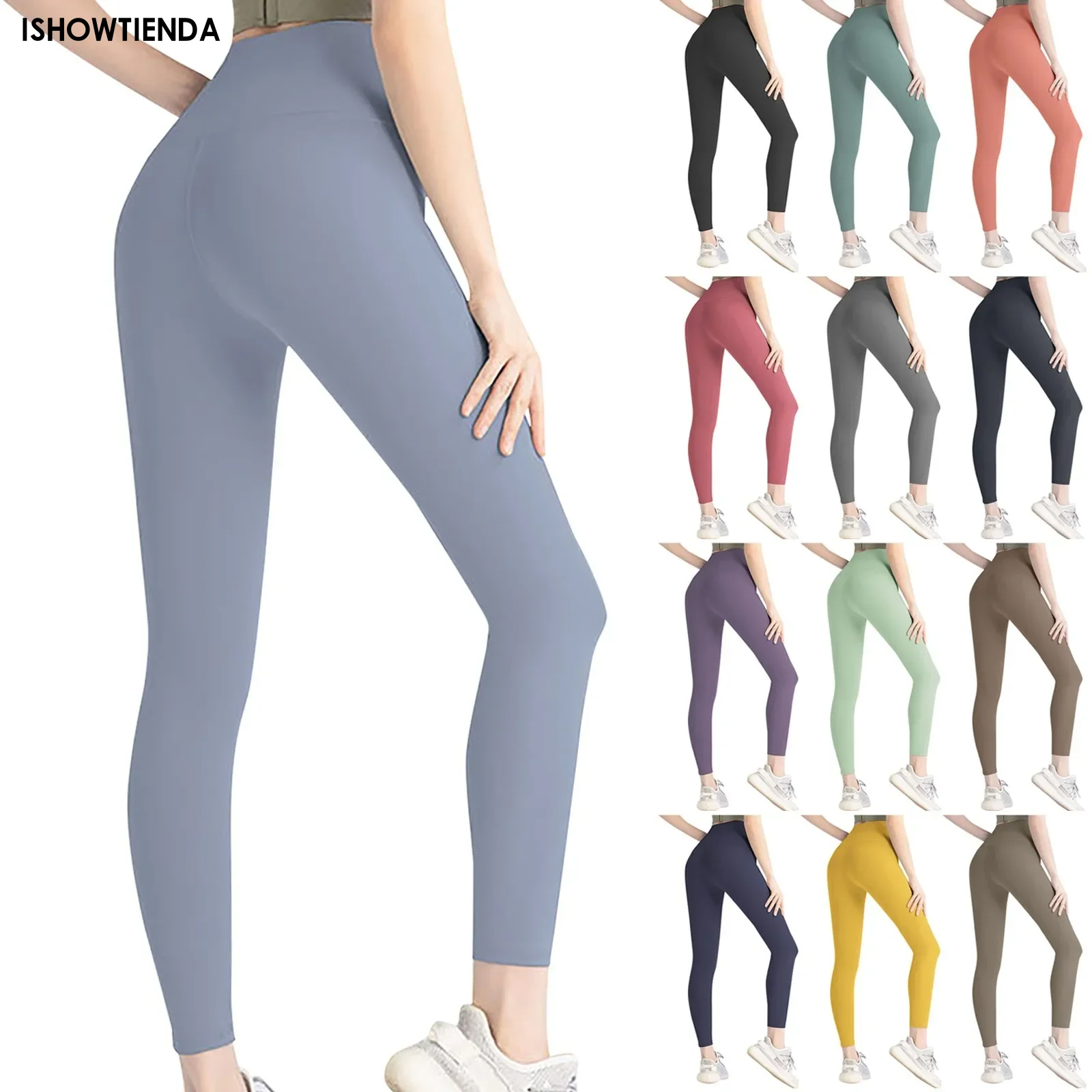 Yoga Leggings Frauen Fitness Laufen hohe Taille schlanke Hosen Push-up Sport Leggings Fitness studio sportlich schnell trocken Jogging Workout weiblich