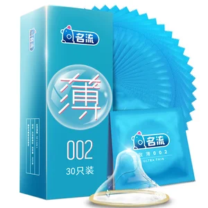 Condones súper ultra delgados 30pcs Minguliu Condone íntimo Good Sex Productos Sexo Caucho de goma natural Manga de látex de larga duración para hombres 8 Mejores condones gruesos de ventas - №7