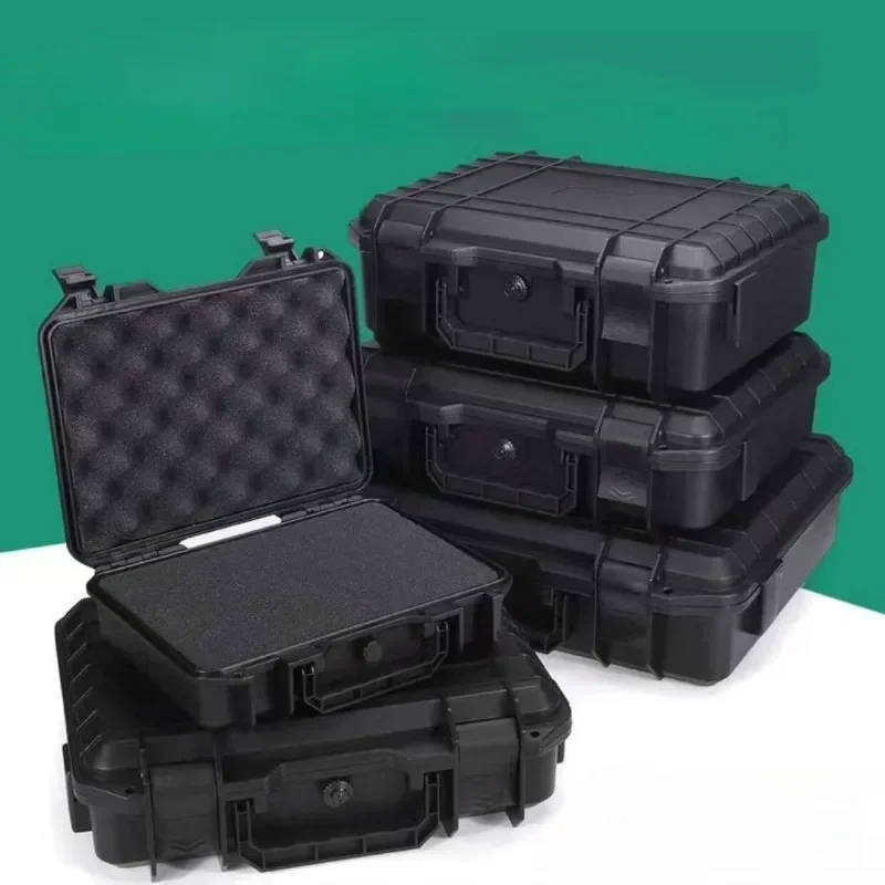 Plastic Tool Organizer Box Professional Rigid Plastic Tool Box Multifunctional Waterproof Hard Carry Case Sponge Travel Kits