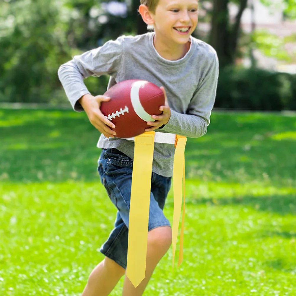 4 قطعة حزام علم كرة القدم قابل للتعديل حزام خصر الرجبي للبالغين الرياضة في الهواء الطلق متعددة الاستخدام معدات كرة القدم فريق الرياضة #1