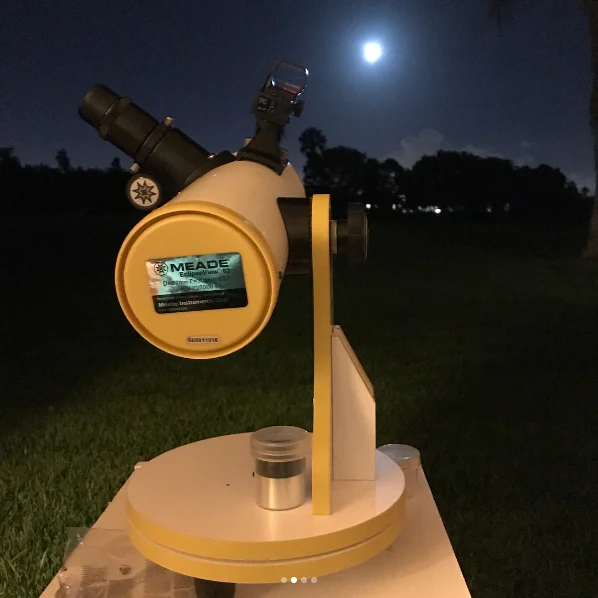 Meade-telescopio astronómico dob para decoración del hogar, telescopio de mesa dobsonian de 4,5 pulgadas