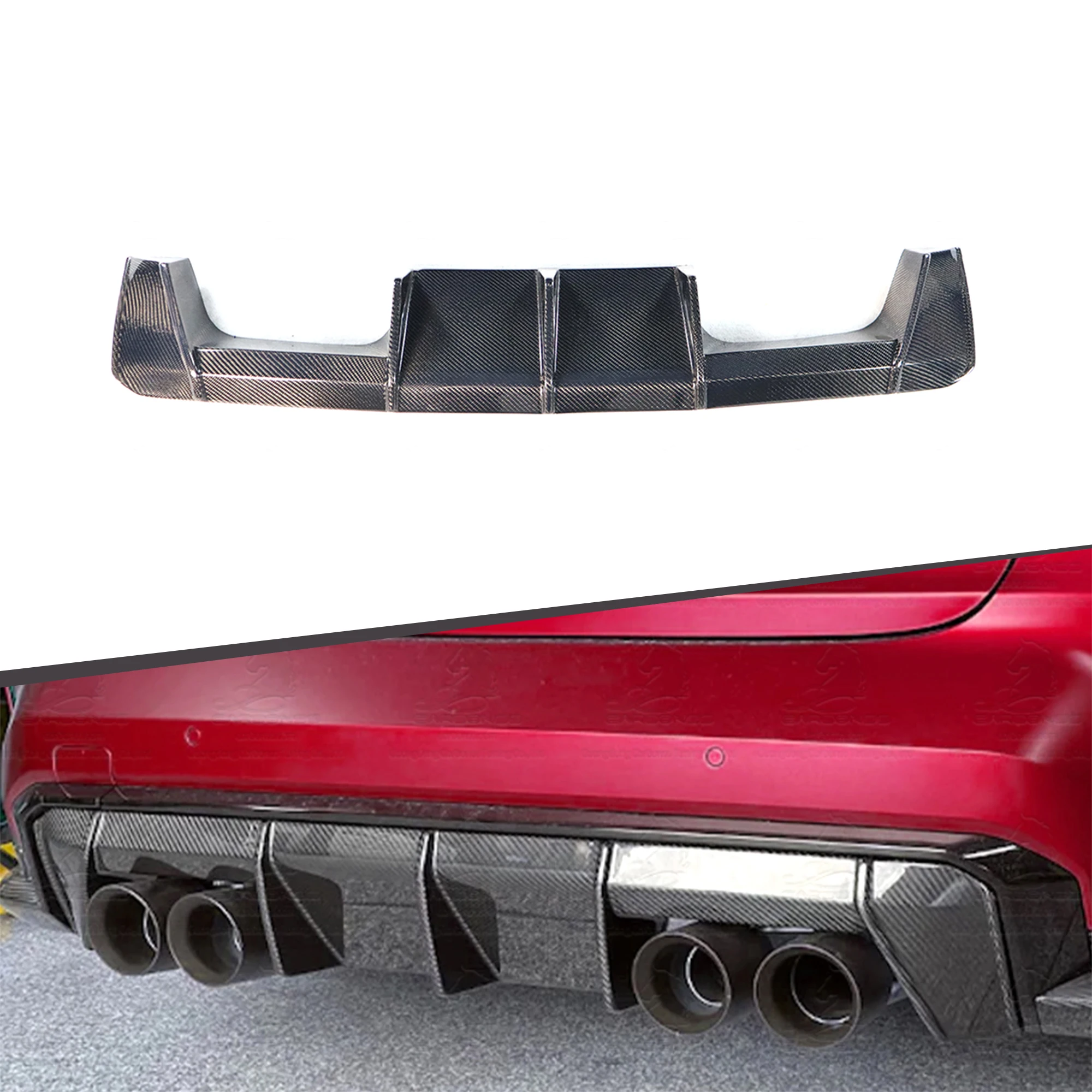 

EURO Style Carbon Fiber Car Rear Bumper Lip Diffuser for G80 G82 G83 M3 M4custom