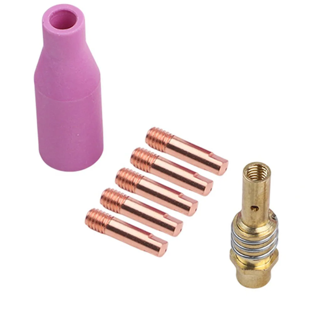 

7PCS Welding Tips, For 15AK For MIG Welding Torch Accessories Kit 0.6-1.2mm Tips Welding Equipment Accessories