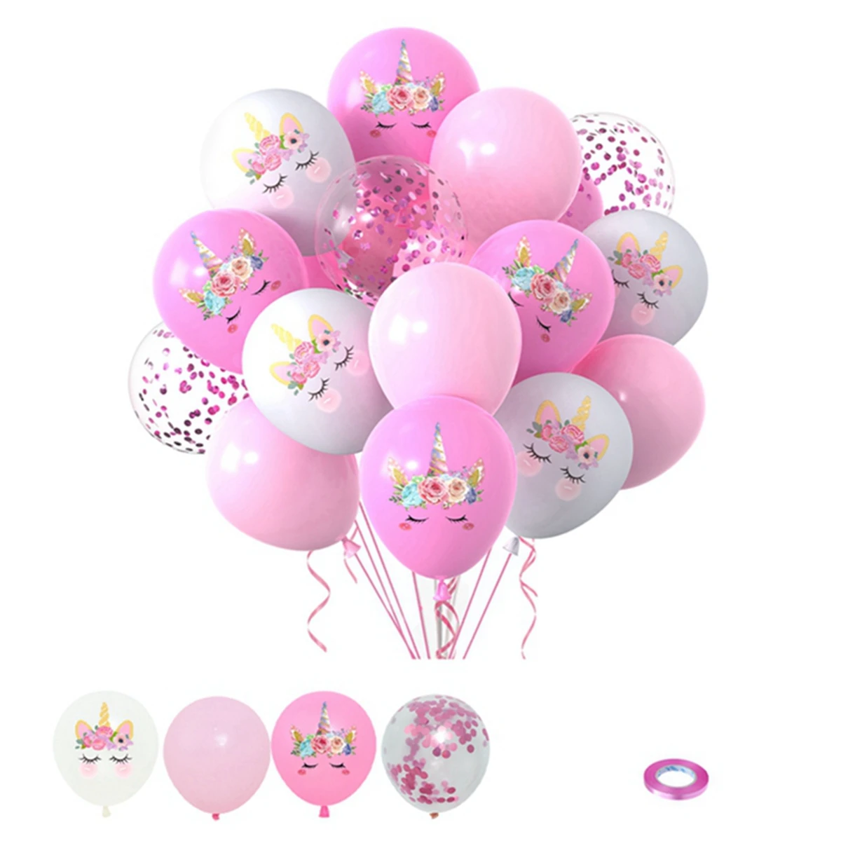 Balony jednorożec zaopatrzenie firm balon lateksowy dla dzieci kreskówka zwierzę koń pływający globus Baby Shower jednorożec dekoracje na imprezę urodzinową — zdjęcie 5