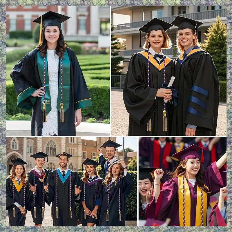 

WON 20 Pcs Graduation Cords Tassel Graduation Braided For Graduation Students For Graduation Students Bachelor Gold And Purple