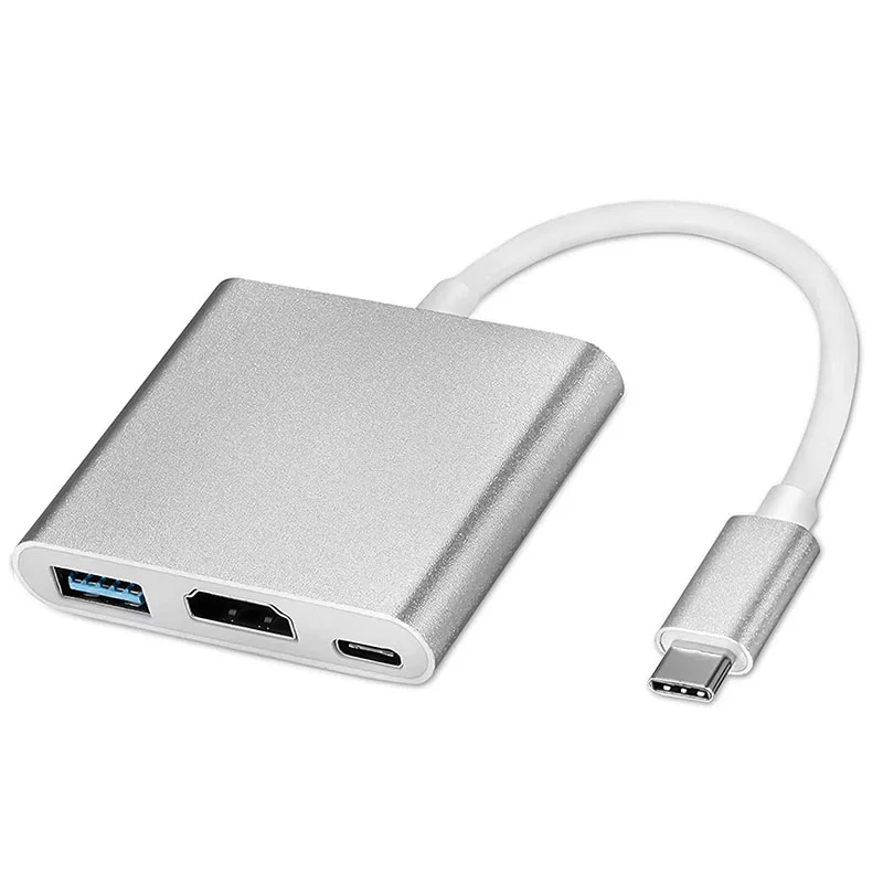 

Кабель-адаптер Type-C для Apple Многопортовый цифровой AV-адаптер USB-C MJ1K2AM/A HDMI и USB Новый FW3_N22R