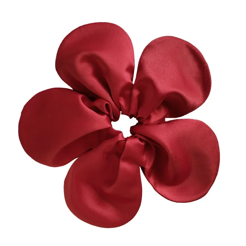 Extra Grote Bloem Scrunchie Vrouwen Haarband Elastische Band Vintage Hoofddeksels Paardenstaart Haar Touw Prachtige Hoofdtooi Y 2K Accessoires