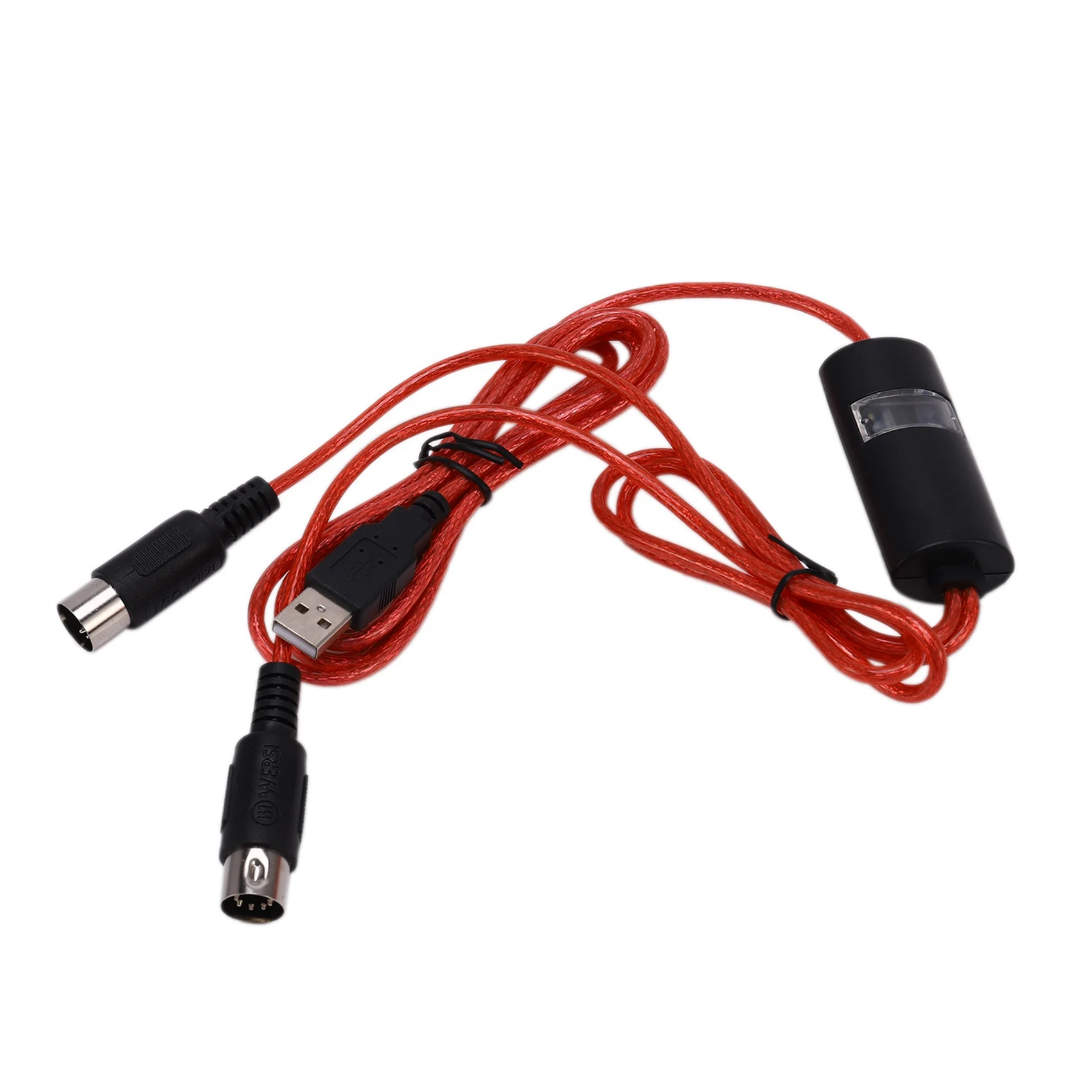Superior-2X 5-Pin Midi To USB In-Out Cable Adapter Converter For Windows Mac Ios Laptop To Music Piano Keyboard