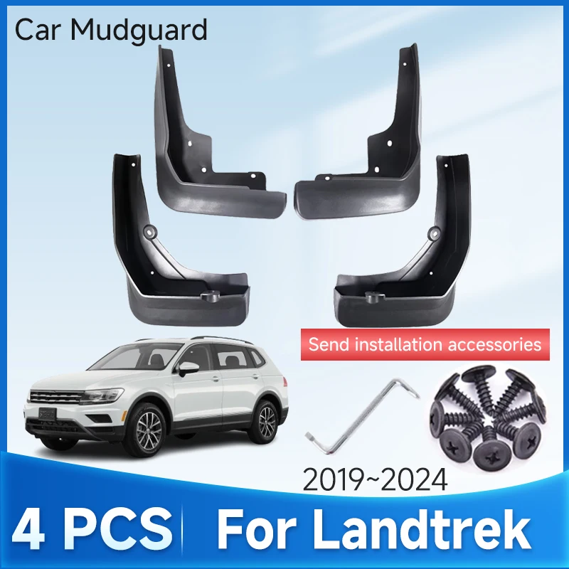 

Car Mudguards For Volkswagen VW Tiguan AD BW MK2 Allspace L 2017 2018 2019 2020 2021 2022 2023 4pcs ABS Mudguard Car Accessories