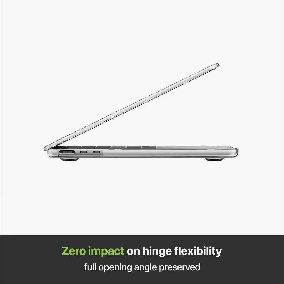 Transparent Premium Case for Macbook Pro/Air 2025 - 2021 Models, Super Crystal Protection Case By OSCARSKINZ