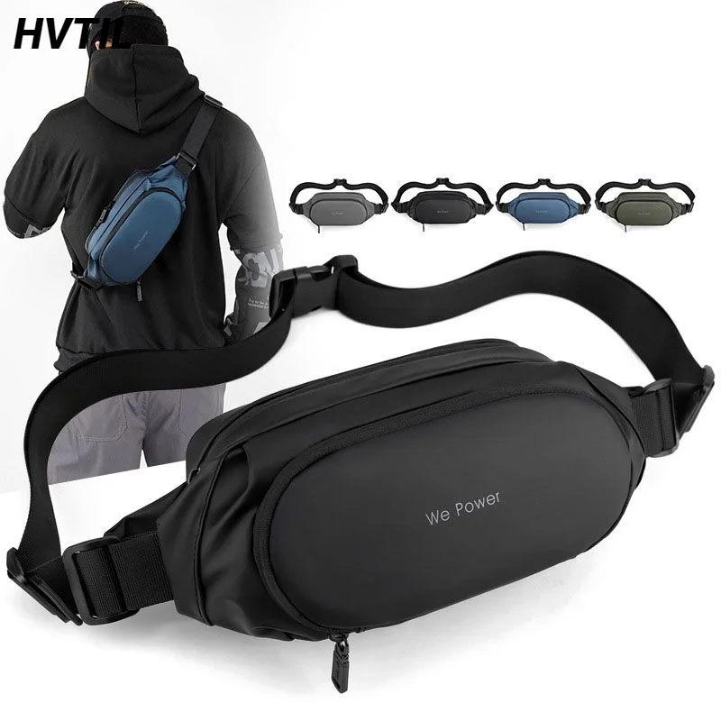 HVTIL moda hombres mujeres bolso de hombro pecho calidad de lujo deportes Casual viaje multifunción riñonera cinturón cadera bolsa riñonera