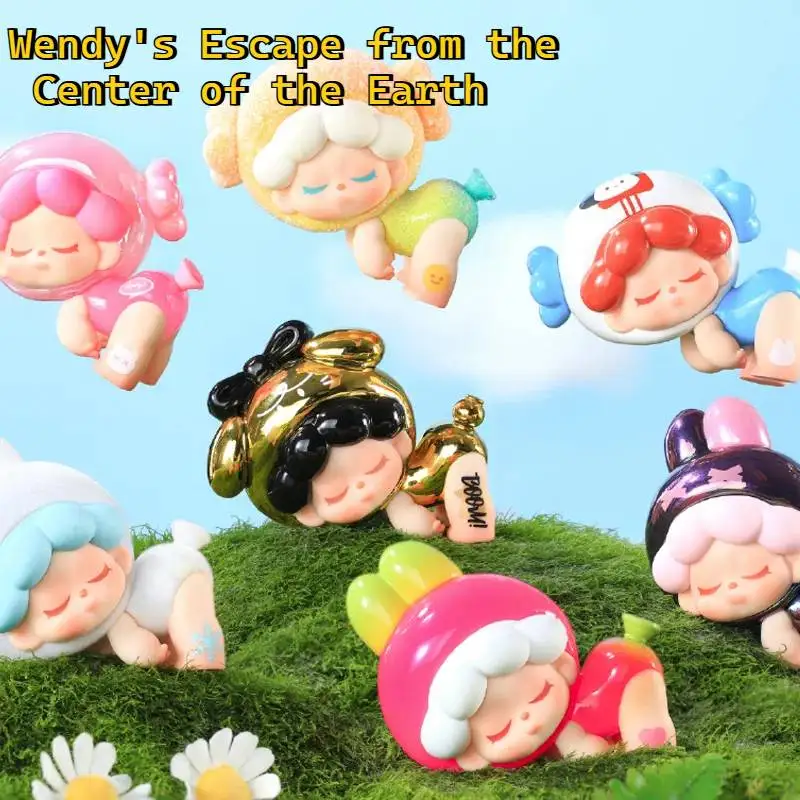 Wendy's Escape from the Center of the Earth Series Mini Blind Box Series Bonecas Decorações de mesa fofas Colecionáveis Presentes surpresa