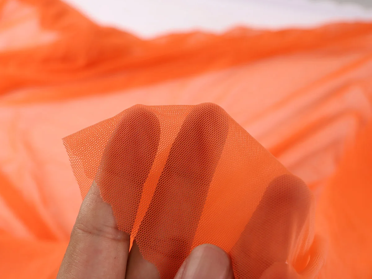 Bright color 4 way Stretch Nylon Spandex Mesh Fabric high-elastic net fabric sold BY YARD